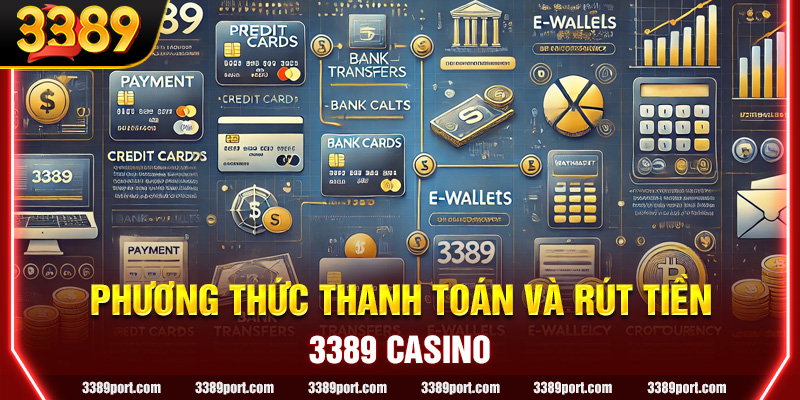 Phương thức thanh toán và rút tiền tại nhà cái 3389